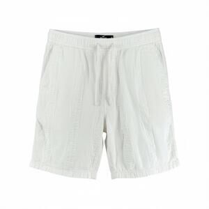 Hollister Shorts Mens XL White Linen Cotton Stretch Casual Shorts Resort Casual